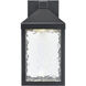 Aaron LED 12 inch Powder Coated Black Outdoor Wall Sconce